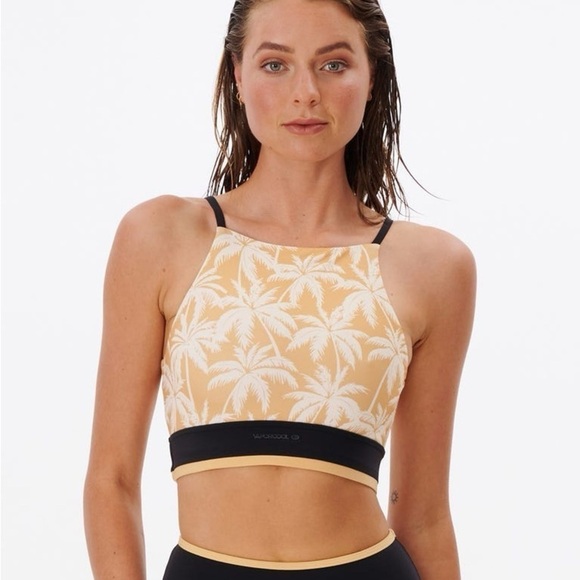 Rip Curl MIRAGE SURF PALM TWO WAY CROP Tank Bikini - XS S L ** New With Tag ** - Picture 4 of 16